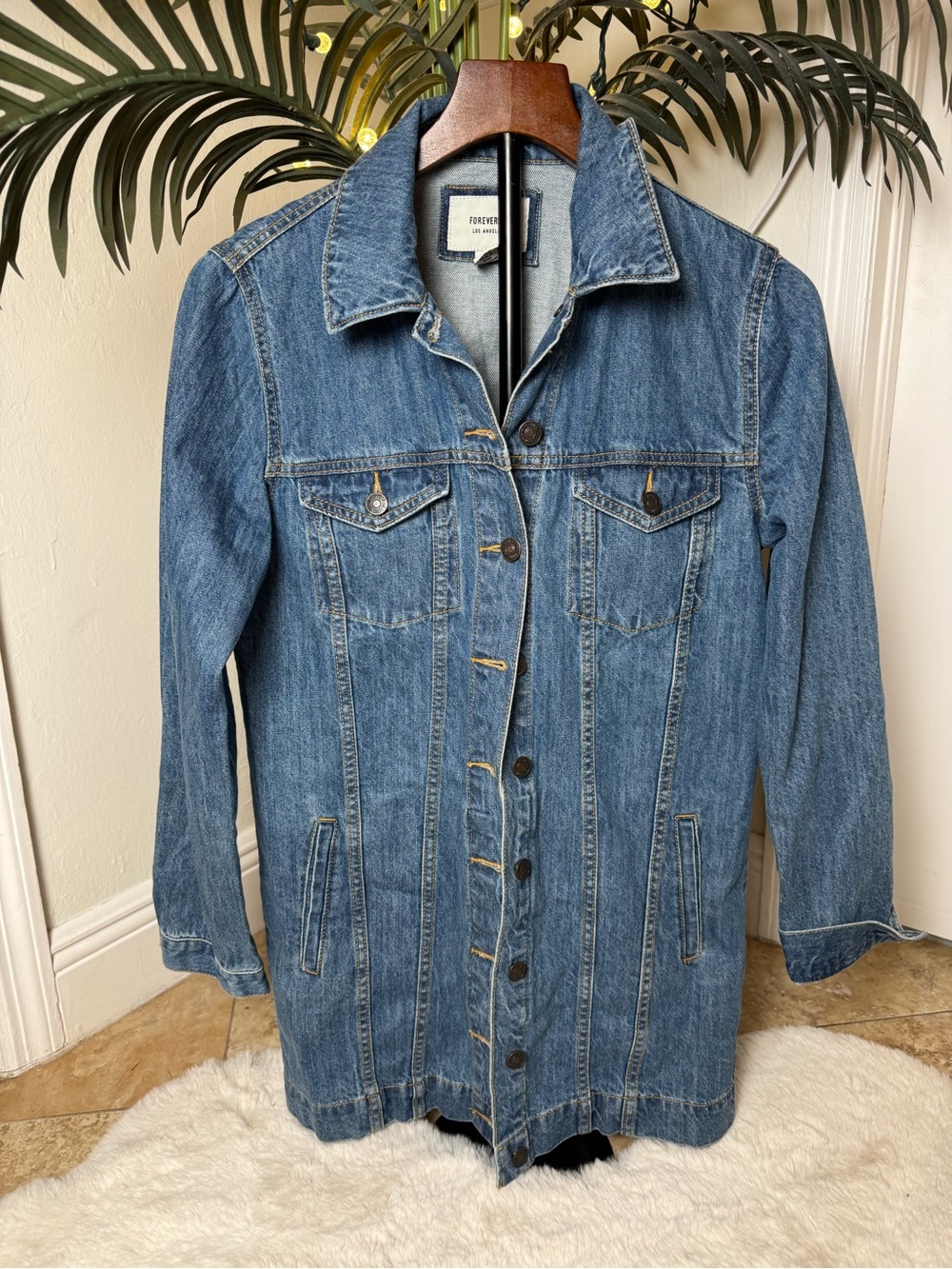 Forever 21 Medium Blue Denim Jacket